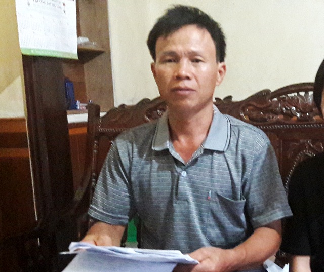 Đang được tại ngoại, cựu giáo viên tiếp tục bị tố lừa đảo chiếm đoạt tài sản - 1 Ông Nguyễn Huy Chất trình bày sự việc với PV.
