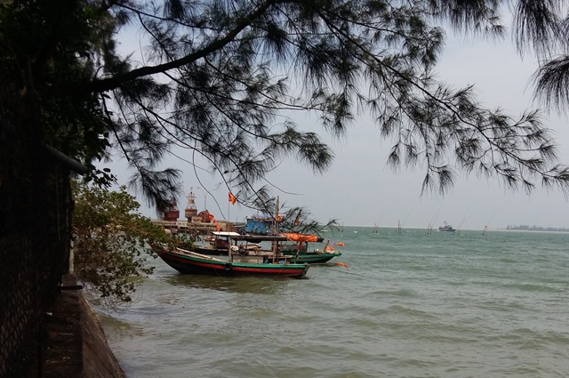 Gặp khó trong tiêu thụ 1.400 tấn hải sản đông lạnh, sau sự cố môi trường biển - 1 Nhiều tàu đánh cá của thị xã Cửa Lò nằm bờ sau sự cố môi trường biển liên quan đến hoạt động xả thải của Formosa.