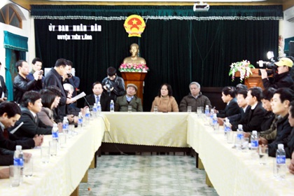 Công bố quyết định tạm đình chỉ 2 lãnh đạo huyện Tiên Lãng - 1