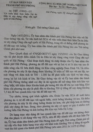 Lo ngại trước thông tin sẽ đổ 40 triệu m3 bùn xuống biển