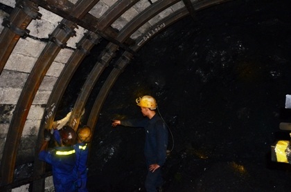 Một hầm lò khai thác than tại Quảng Ninh.