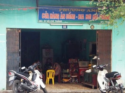 Hiện trường nơi xảy ra vụ án mạng.