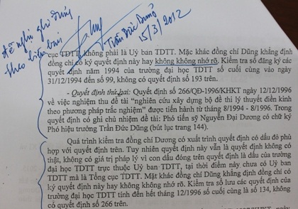 Cần làm rõ kết luận có dấu hiệu trù dập Hiệu trưởng Đại học TDTT Bắc Ninh