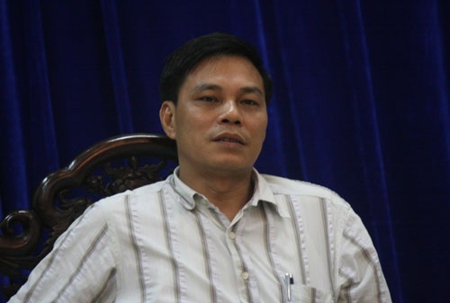 Chủ tịch huyện Tiên Lãng chỉ đạo làm rõ vụ côn đồ đánh dân - 1 Chủ tịch huyện Tiên Lãng Nguyễn Văn Tùng trong buổi gặp gỡ báo chí sáng 22/4