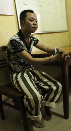 Hung thủ Bùi Văn An bị người dân vây bắt tại chỗ.