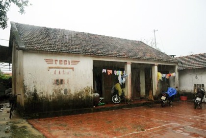 Ngôi nhà của vợ chồng nạn nhân Nguyễn Tuấn Anh và Nguyễn Minh Thương cùng 2 con nhỏ.