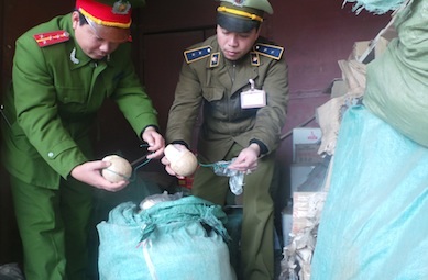 Pháo Lựu đạn lậu được Trạm Dốc Quýt phát hiện thu giữ dịp cuối năm