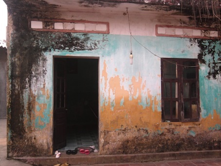 Ngôi nhà chị H., nơi xẩy ra vụ cướp