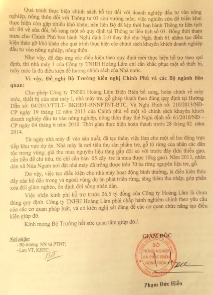 Điều tra vụ chi sai 26,5 tỷ đồng cho Cty Hoàng Lâm Điện Biên - 2 Điều tra vụ chi sai 26,5 tỷ đồng cho Cty Hoàng Lâm Điện Biên