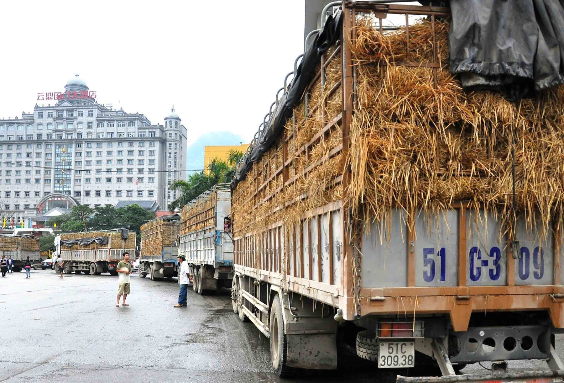 Công khai ăn cắp dưa trên các xe hàng ùn ứ ở Lạng Sơn - 3 Ùn ứ xe tải chở dưa tại cửa khẩu biên giới Tân Thanh là nguyên nhân xẩy ra các tiêu cực