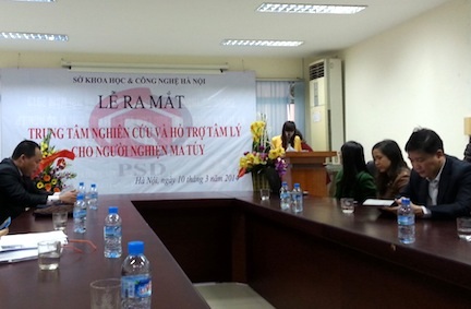 Hình ảnh lễ ra mắt Trung tâm nghiên cứu và hỗ trợ tâm lý cho người nghiện ma tuý tại Hà Nội