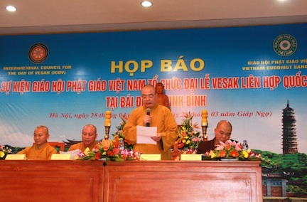 Ban tổ chức họp báo công bố sự kiện Đại lễ Vesak LHQ 2014 tại Hà Nội