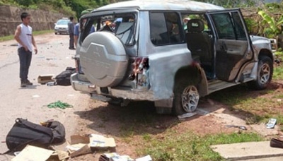 Xe kỹ thuật lên Điện Biên gặp nạn, 3 cán bộ tử vong - 1 Xe kỹ thuật lên Điện Biên gặp nạn, 3 cán bộ tử vong
