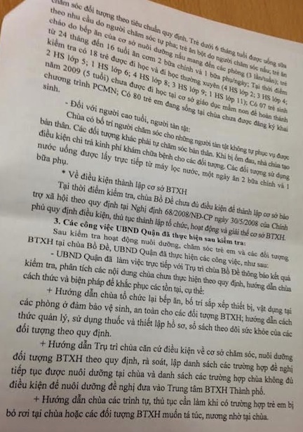 Nhiều nội dung vi phạm của chùa Bồ Đề được làm rõ.