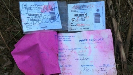 Các giấy tờ, phiếu đăng ký củš cơ quan chức năng.