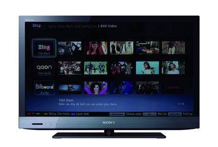 Internet TV của Sony tích hợp kho giải trí Zing - 1 Internet TV của Sony tích hợp kho giải trí Zing - 1