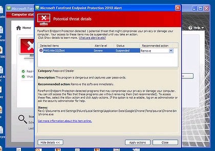 Microsoft “liệt” Chrome là phần mềm độc hại - 1 Microsoft “liệt” Chrome là phần mềm độc hại - 1