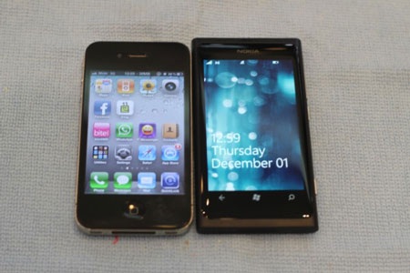 Xem ảnh Nokia Lumia 800 "so dáng" iPhone 4 - 8