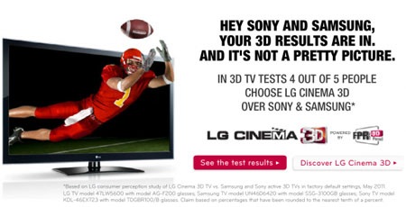 Quảng cáo TV 3D của LG “chọc giận” Sony, Samsung  - 1
