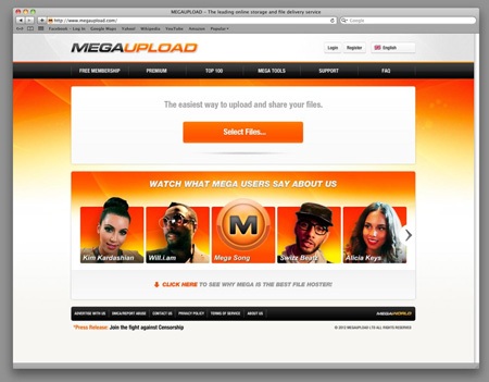 Trang chia sẻ nổi tiếng Megaupload bị đóng cửa - 2 Trang chia sẻ nổi tiếng Megaupload bị đóng cửa - 2