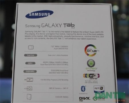 Đập hộp Galaxy Tab 7.7 chính hãng giá 15,5 triệu đồng - 2