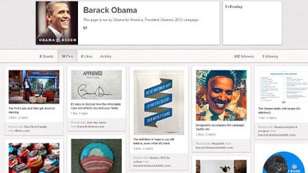 Tổng thống Obama gia nhập “đội quân” Pinterest