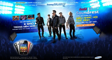 Mua Samsung Galaxy Y nhận vé xem SoundFest