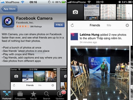 Facebook trình làng ứng dụng ảnh na ná Instagram - 1 Facebook trình làng ứng dụng ảnh na ná Instagram