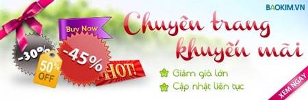 Chuyên trang khuyến mãi Bảo Kim - Địa chỉ mua sắm online - Cơ hội mua hàng giảm giá lớn
