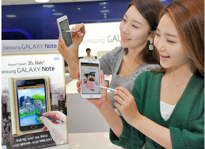 Galaxy Note đã tiếp bước giúp Samsung trở thành người dẫn đầu
trên thị trường hiện nay