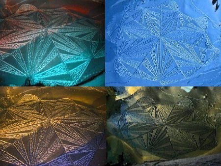 Từ 5 giờ sáng, Simon Beck bắt đầu công việc vẽ tranh của mình.