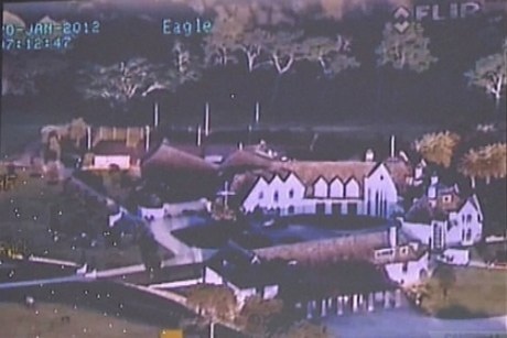 Gia sản của Kim Dotcom chụp từ trên máy bay trực thăng.