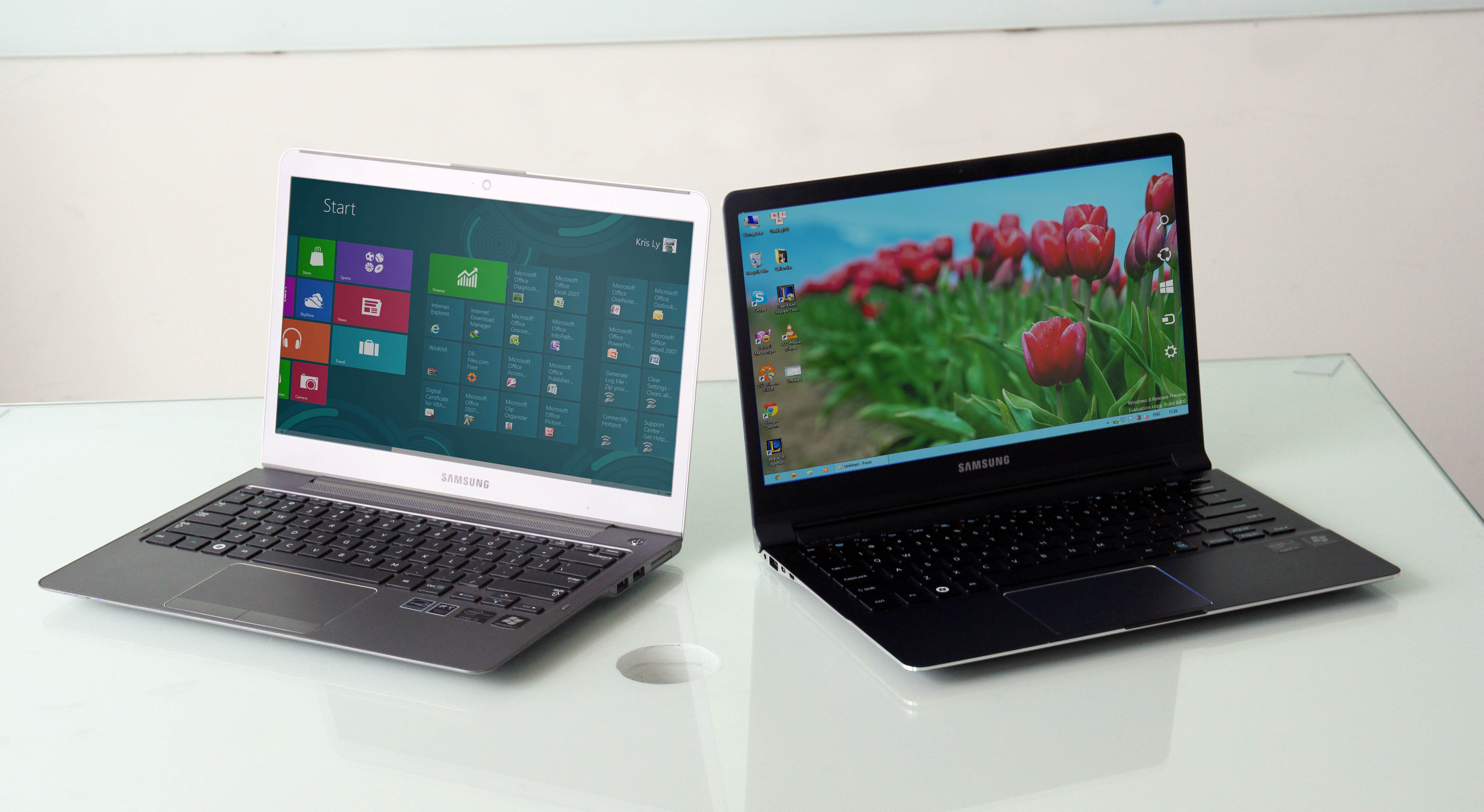 Cận cảnh bộ đôi laptop Windows 8 đầu tiên của Samsung - 7 Giao diện destop kiểu truyền thống vốn đã quen thuộc với đại
đa số người dùng.