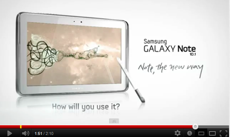 Xem video clip Tristan Eton sử dụng Note 10.1 để phác họa
tác phẩm của mình