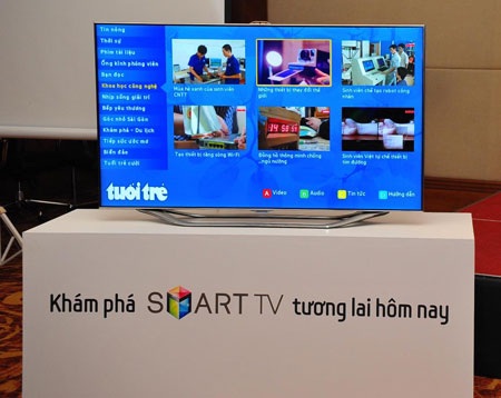 Đa dạng kho ứng dụng trên Smart TV - 1 Ứng dụng Tuổi Trẻ với giao diện trực quan, hiện đại sẽ chính thức được tích hợp trên Smart TV