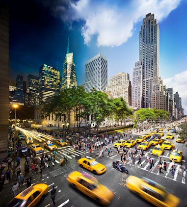 Quảng trường Times Square vào đêm Giao thừa.