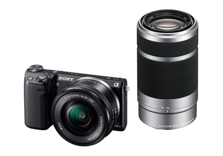 NEX-5R sở hữu thiết kế nhỏ gọn, có thể thay đổi ống kính