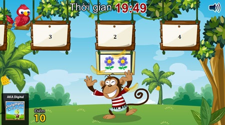 “Thử thách Toán học” với ViOlympic trên Smart TV - 3 Các bài Toán được thiết kế như trò chơi với hình ảnh vui nhộn khiến trẻ dễ tiếp thu