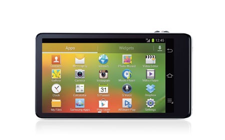 Giao diện hệ điều hành Android trên máy ảnh Galaxy Camera.