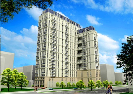 Phối cảnh khu tổ hợp chung cư - văn phòng cao cấp Westa.