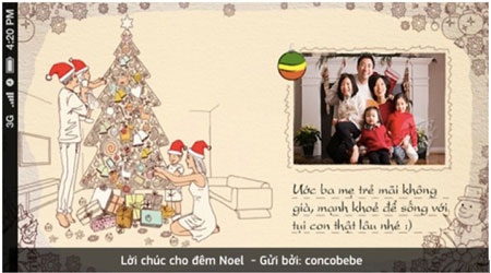 Tự thiết kế thiệp chúc mừng năm mới - 3 Thiệp mừng No-el của các bạn trẻ.