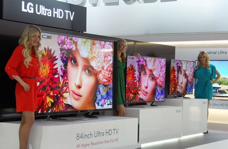 LG cũng giới thiệu TV 4K/Ultra HD 84 inch của mình.