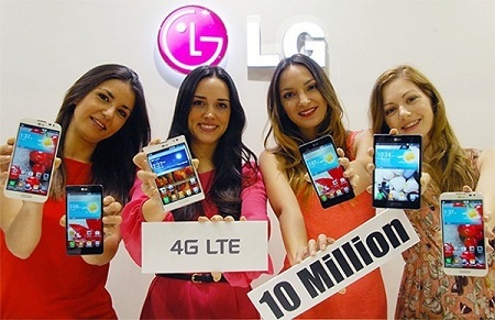 LG đạt cột mốc 10 triệu smartphone 4G bán ra toàn cầu