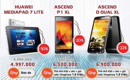 Điểm qua những dòng điện thoại giảm giá mạnh của Huawei