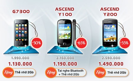 Điểm qua những dòng điện thoại giảm giá mạnh của Huawei