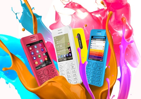 Nokia bán điện thoại giống như Lumia giá 1,4 triệu - 1 Nokia 206 với những màu sắc đầy cá tính chỉ với 1,4 triệu đồng