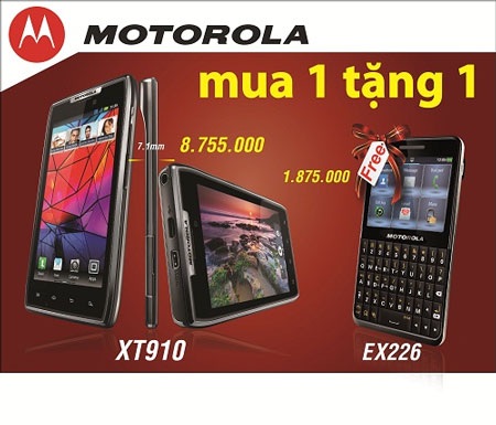 Chương trình khuyến mãi tặng Motorola EX226 không kém đẳng cấp, trị giá 1.875.000 VNĐ