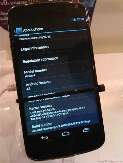 Android 4.3 bất ngờ xuất hiện trên Nexus 4 - 4 Khôi Linh
