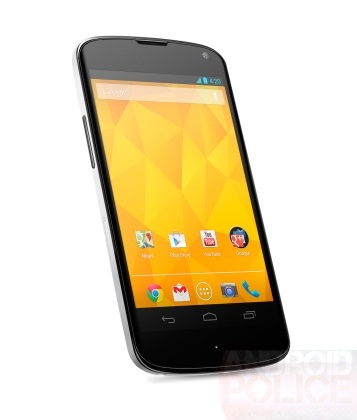 Ảnh chính thức Nexus 4 trắng lộ diện, không có bản 32GB - 1 Khôi Linh