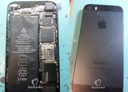 iPhone 5S “lộ hình” với đôi chút thay đổi - 1 Hình ảnh rò rỉ mới nhất của iPhone 5S.